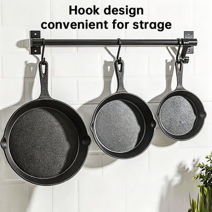 Cast Iron Frying Pan Set | Non-Stick, 14-26cm
