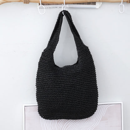 Paper Tote Bag | Black, Beige, Khaki, Urban Minimalist