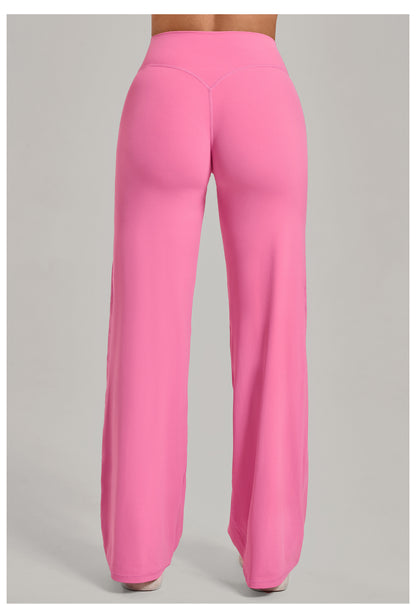 Cotton Blend Yoga Pants | High-Waisted, Straight Leg