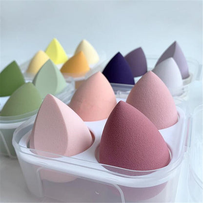 Hydrophilic Non-latex Sponge | 4pcs Makeup Puff Set