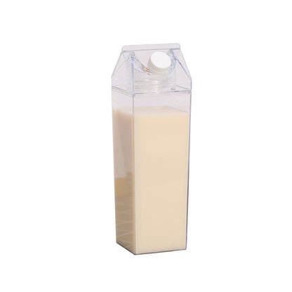 Plastic Milk Cup | Square Water Bottle, Milk Tea