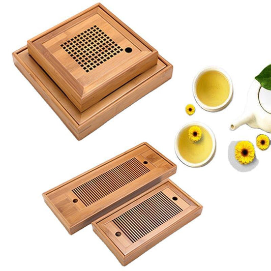 Bamboo Tea Tray | Simple Dry Brewing Table, Travel Set