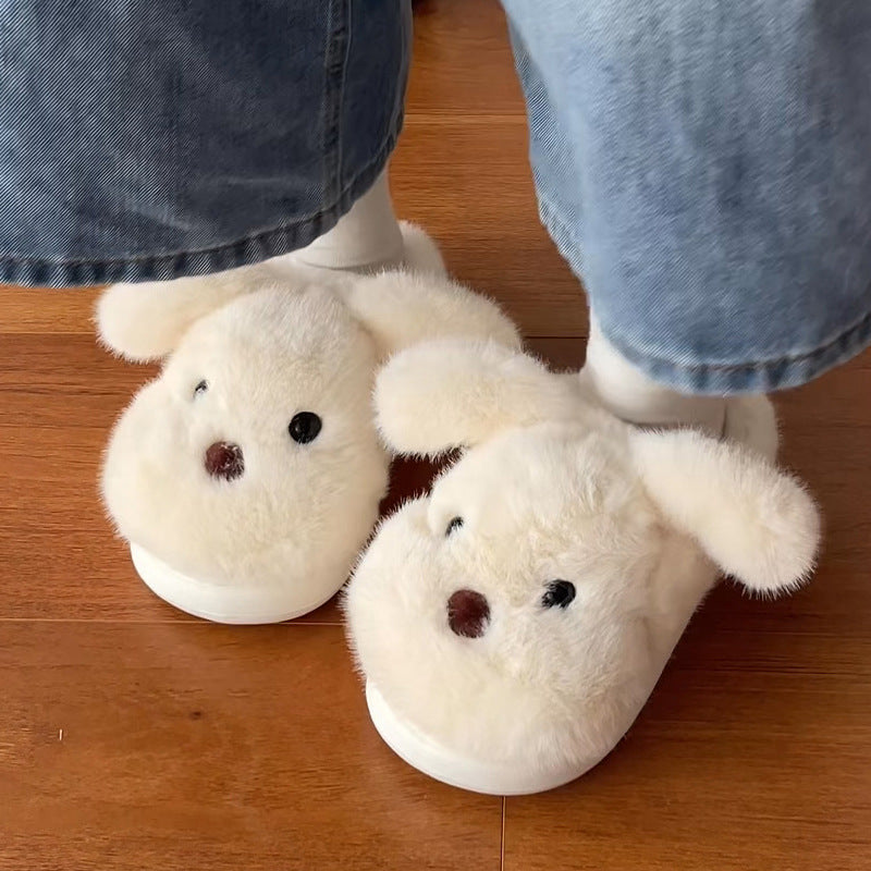 Cotton Dog Slippers | Yellow, Cute, Indoor & Outdoor
