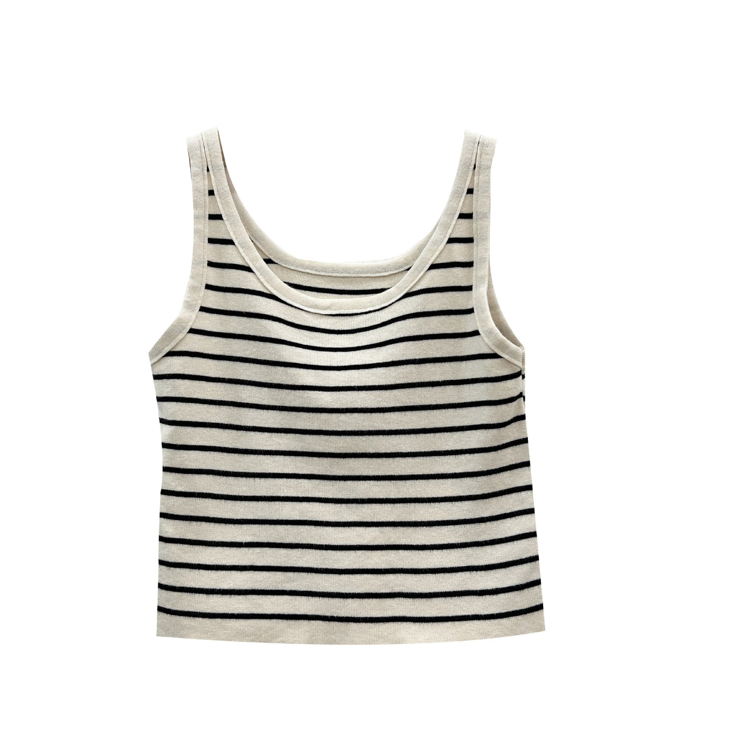 Viscose Knit Camisole Top | Apricot, Slim Fit, Casual