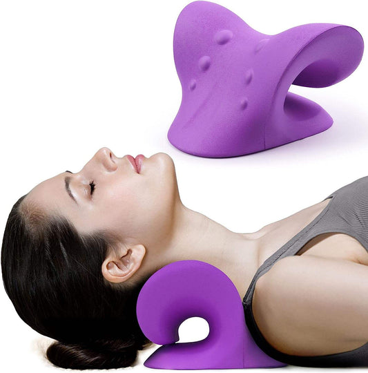 Mechanical Massage Pillow | Silicone, Blue, Neck & Shoulder