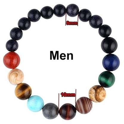 Natural Stone Bracelet | Yoga, Chakra, Galaxy