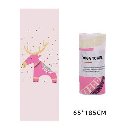 Microfiber Yoga Towel | 183x63cm, Non-Slip, Printed