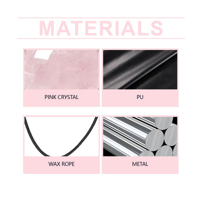 Pink Crystal Necklace | Exquisite Clavicle Chain