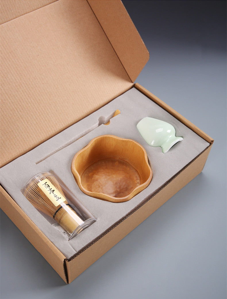 Matcha Tea Brush Set | Hyakumonari, Japanese Gift Box