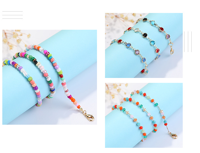 Crystal Pendant Necklace | Teardrop, Korean Style
