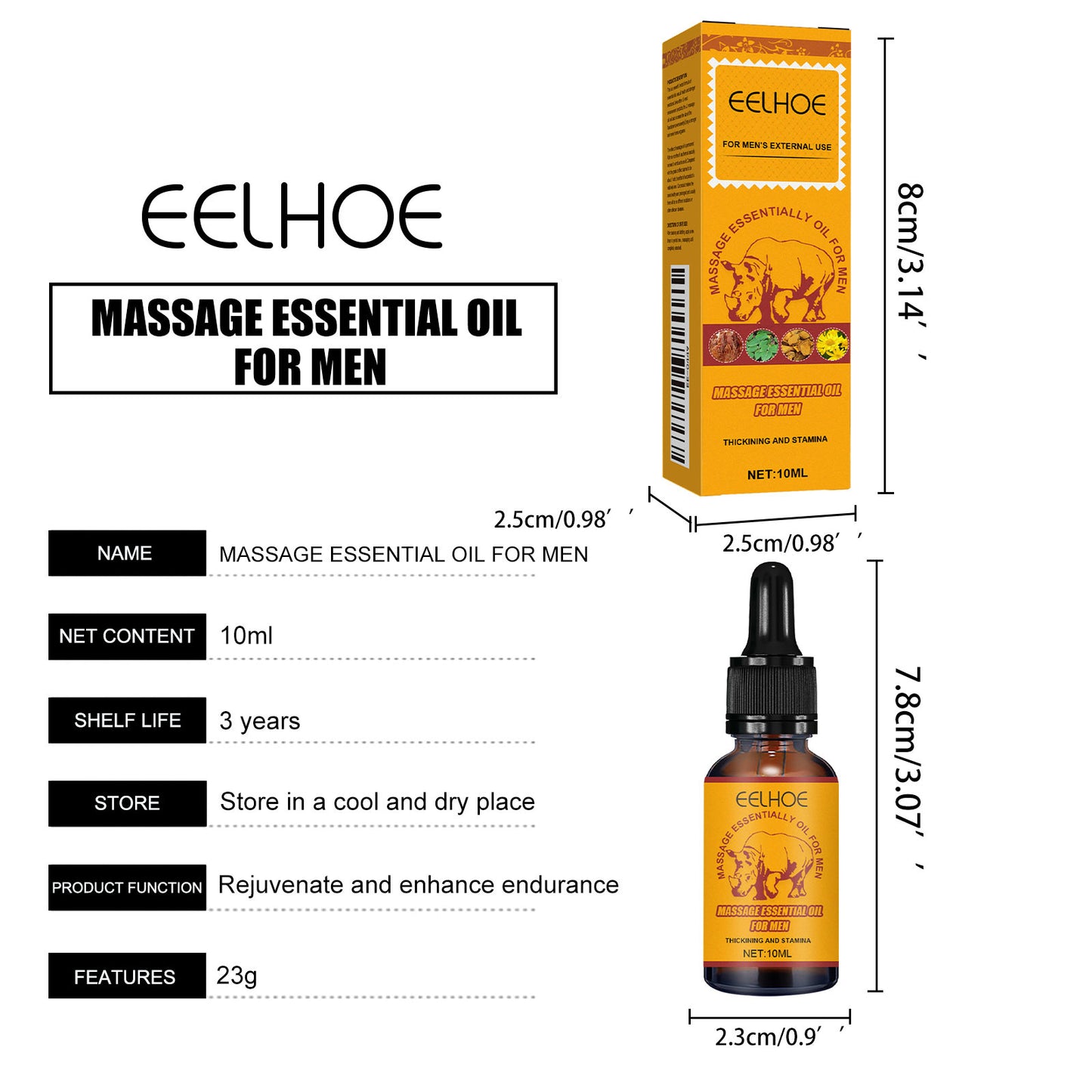 Massage Essential Oil | Men's Body Care