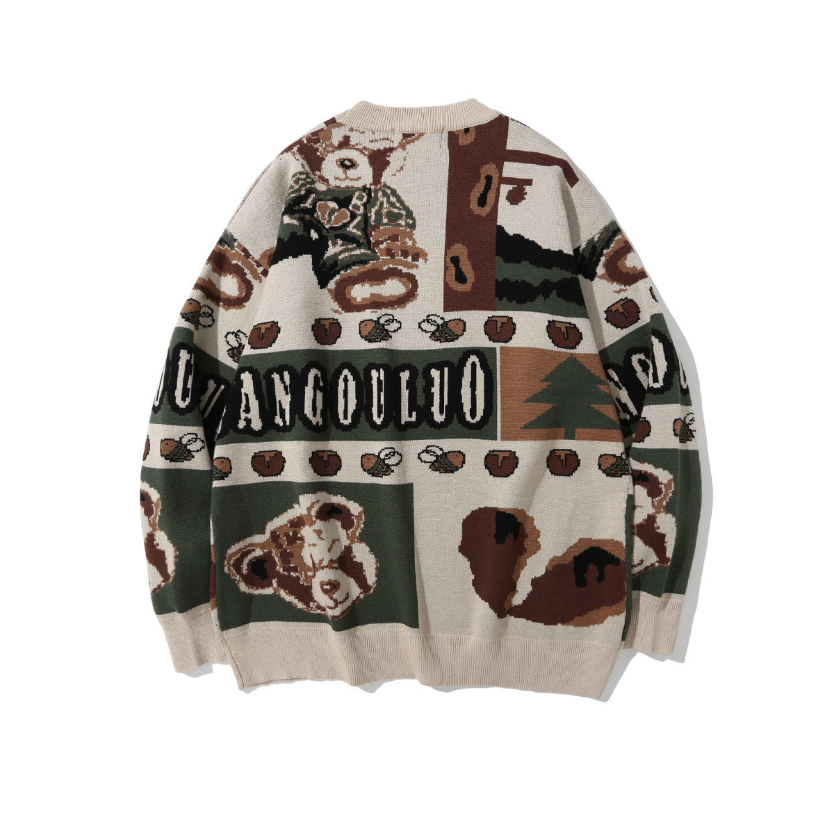 Jacquard sweater base sweater