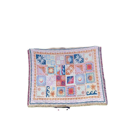 Polyester Blanket | Colorful Grid Pattern, Multi-functional
