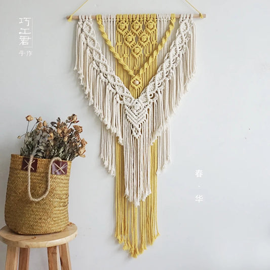 Macrame Wall Hanging | Handmade Tapestry, 50x95cm