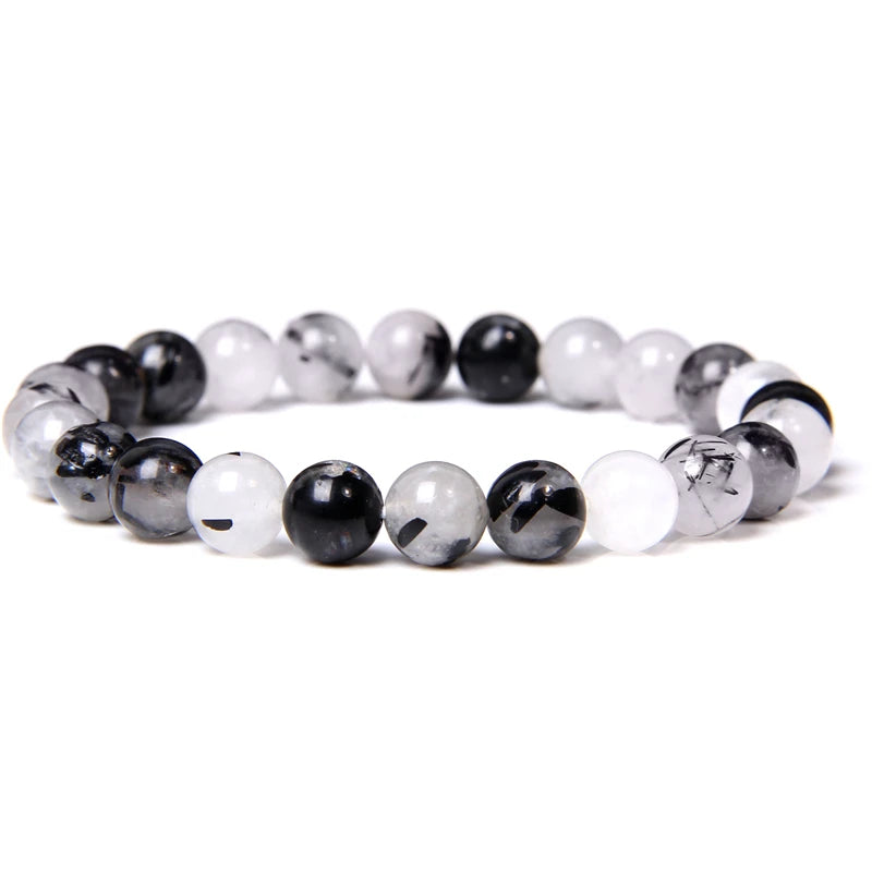Natural Stone Bracelet | Polished, 8mm, Multiple Sizes