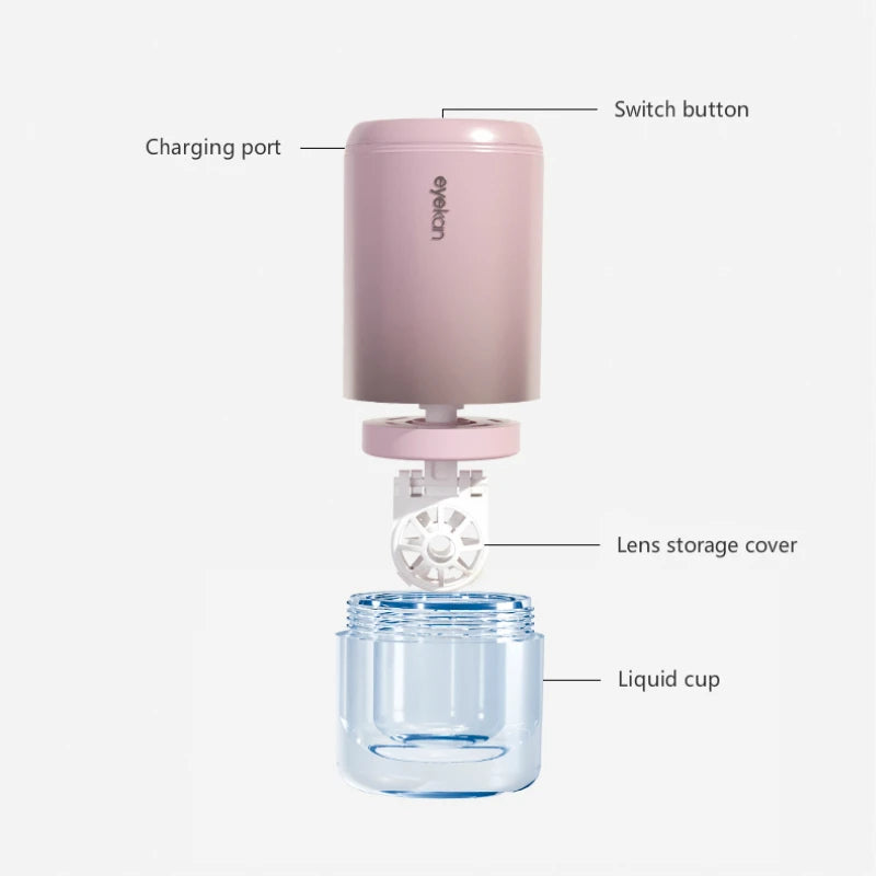 Ultrasonic Contact Lens Cleaner | Pink, Blue, Green, Silver