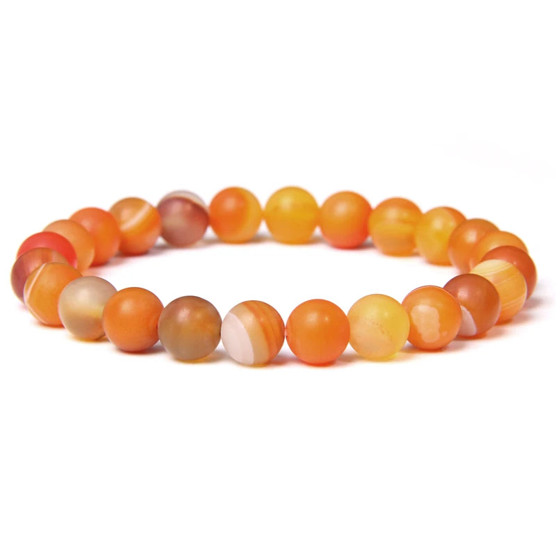 Natural Stone Bracelet | Polished, 8mm, Multiple Sizes