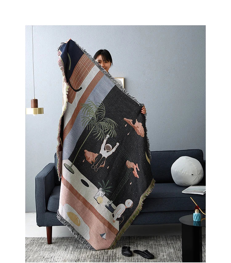 Throw Blanket | Nordic Design for Sofa & Travel
