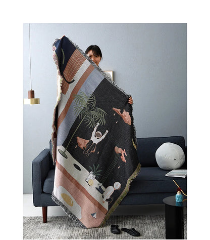 Throw Blanket | Nordic Design for Sofa & Travel
