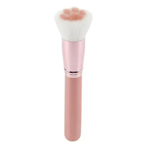Makeup Brush | Soft Cat Paw Design, Black/Pink