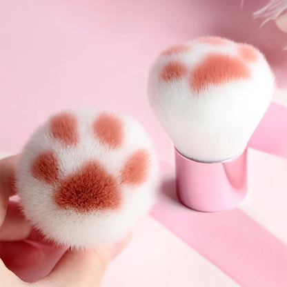 Makeup Brush | Soft Cat Paw Design, Black/Pink