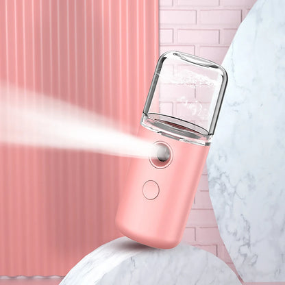 Nano Sanitizer Sprayer | USB Charging, Pink, Green, Yellow