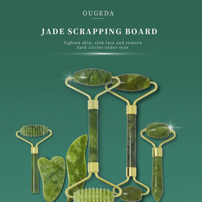 Jade Gua Sha Massage Tool | Double Head, Zinc Alloy
