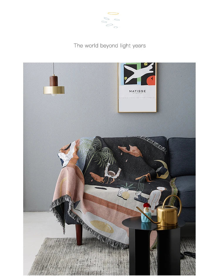 Throw Blanket | Nordic Design for Sofa & Travel