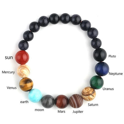 Natural Stone Bracelet | Yoga, Chakra, Galaxy