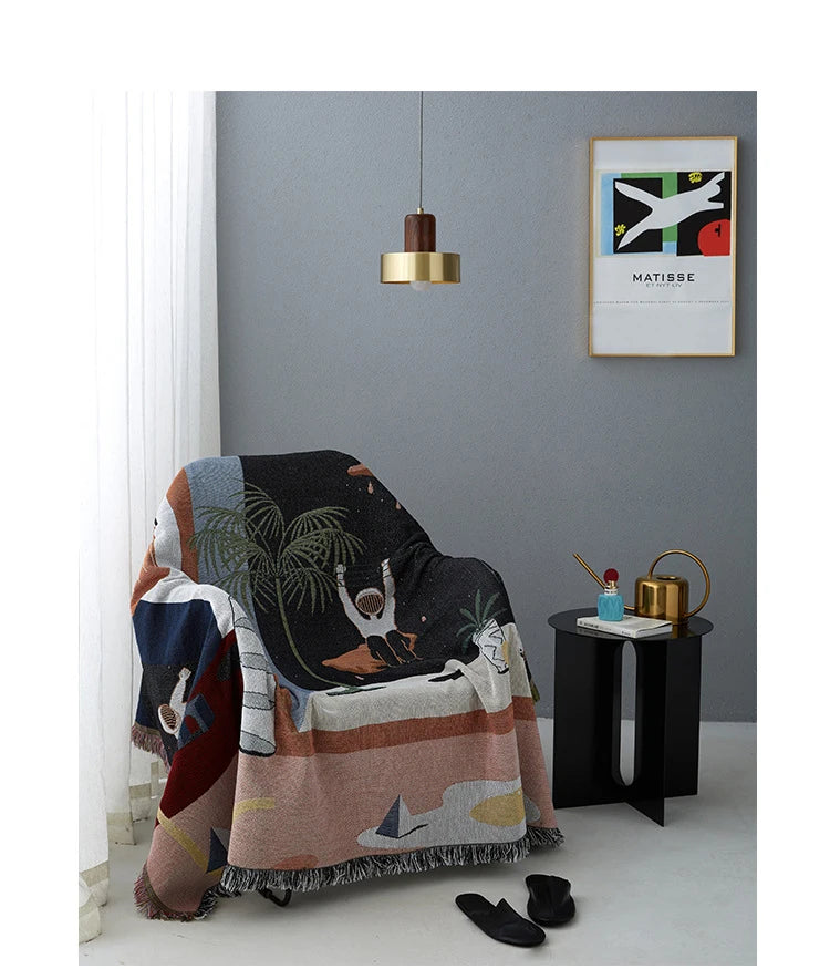 Throw Blanket | Nordic Design for Sofa & Travel