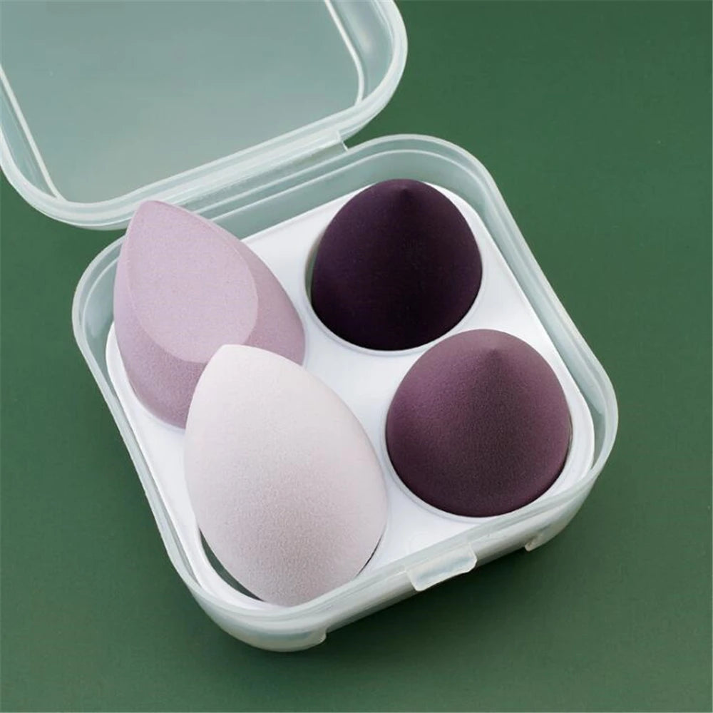 Hydrophilic Non-latex Sponge | 4pcs Makeup Puff Set