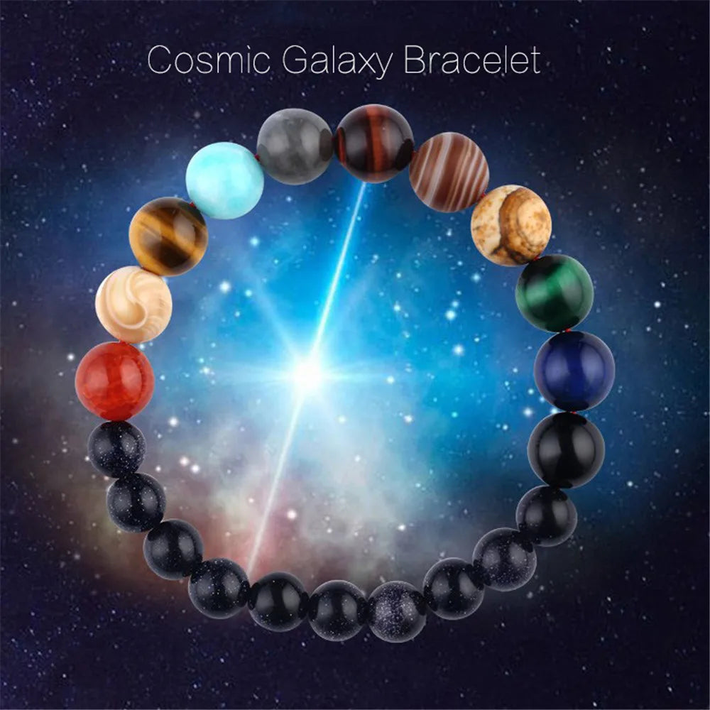 Natural Stone Bracelet | Yoga, Chakra, Galaxy