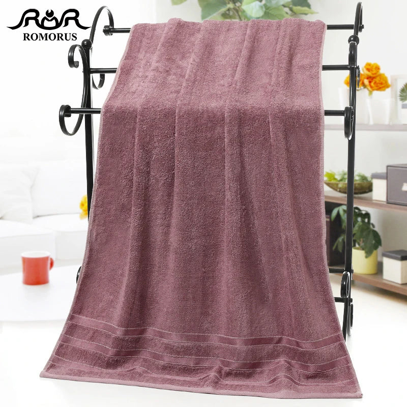 Bamboo Fiber Towels | Purple, Gray, Brown Set