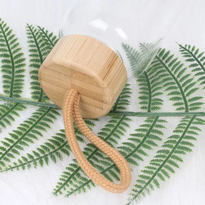 Crystal Quartz Water Bottle | Gemstone Glass Elixir