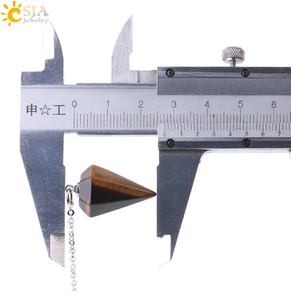 Reiki Pendulum | Small Size, Natural Stone Amulet