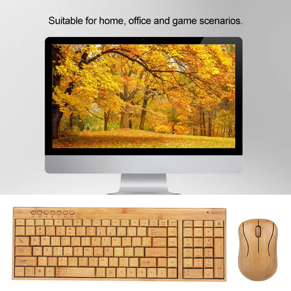 Bamboo Wireless Keyboard and Mouse Combo | Yellow