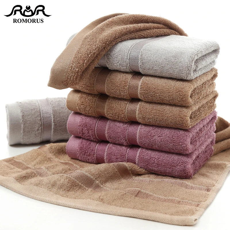 Bamboo Fiber Towels | Purple, Gray, Brown Set