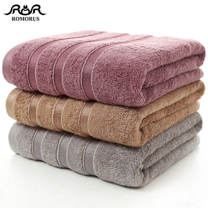 Bamboo Fiber Towels | Purple, Gray, Brown Set