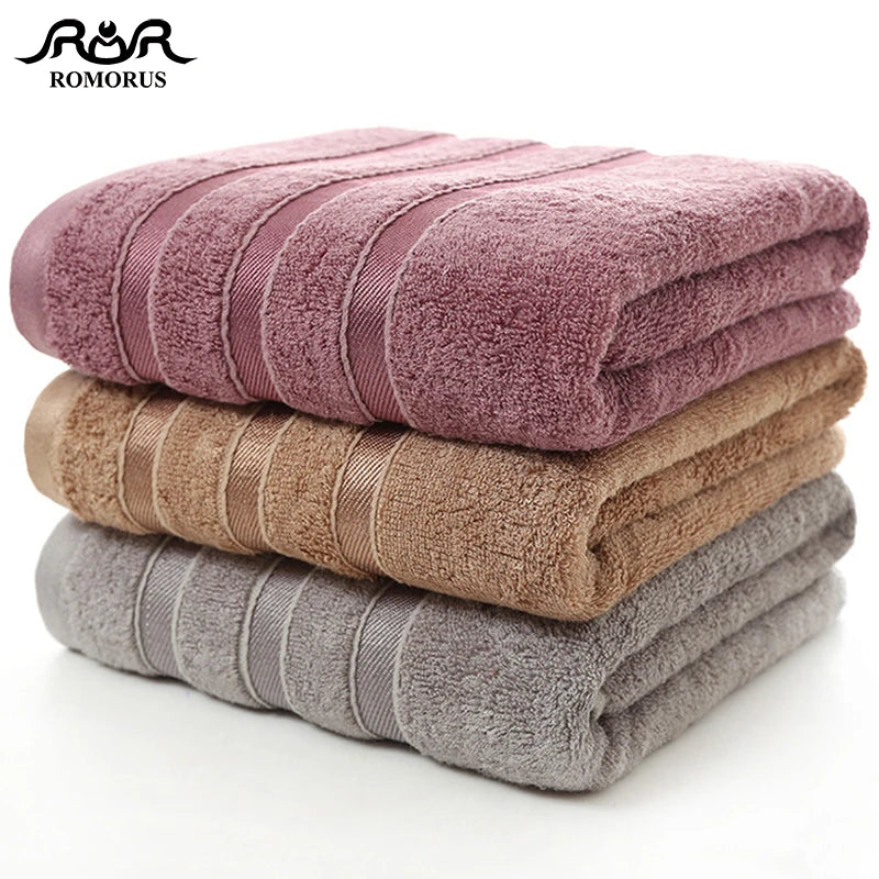 Bamboo Fiber Towels | Purple, Gray, Brown Set