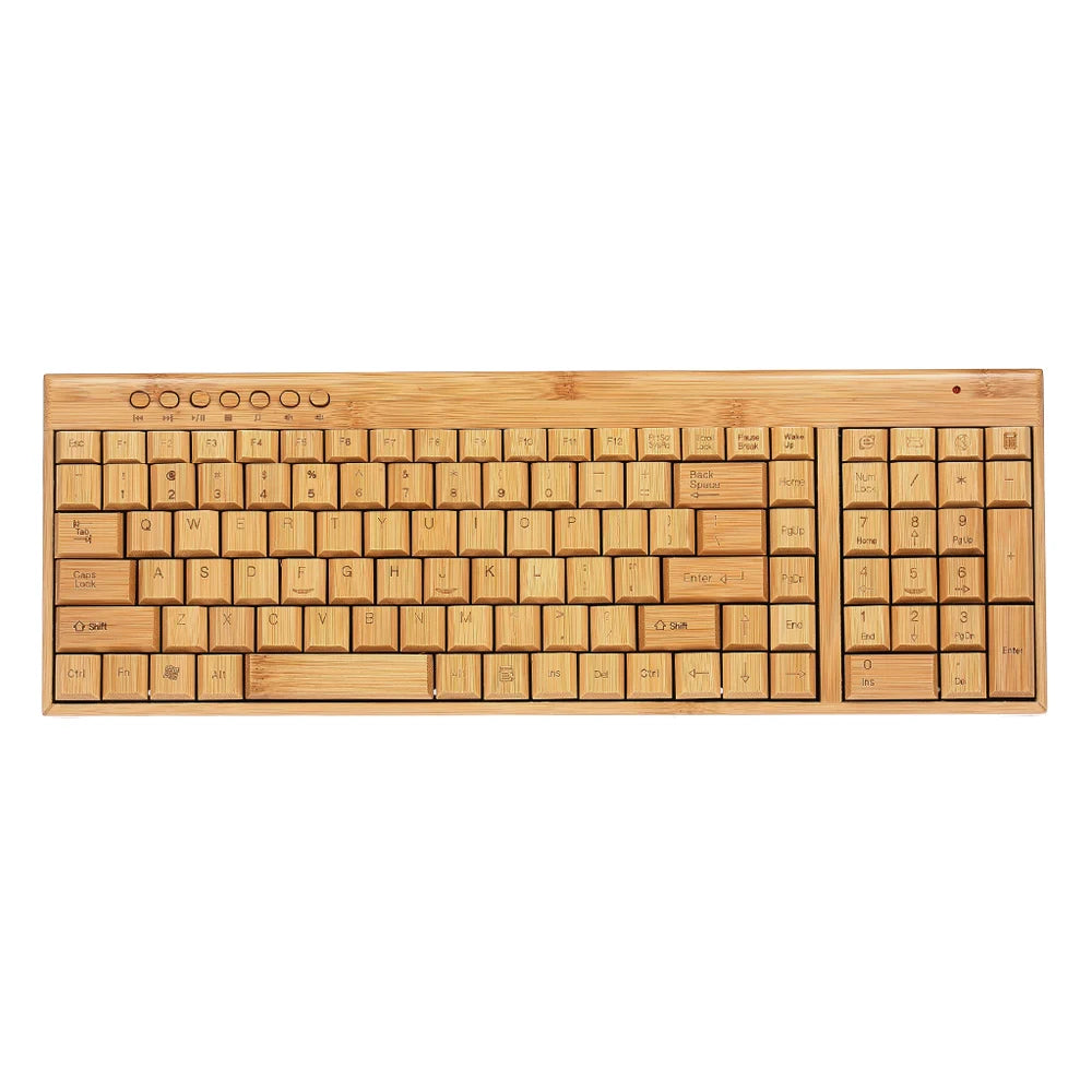 Bamboo Wireless Keyboard and Mouse Combo | Yellow