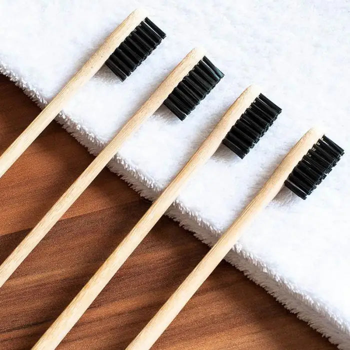 Bamboo Toothbrush | Charcoal Bristles, Natural Dental Care