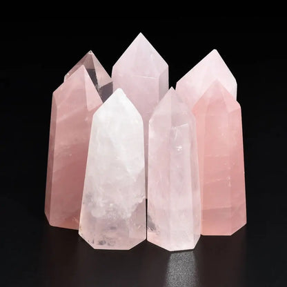 Natural Pink Rose Quartz Point | Healing Crystal Stone