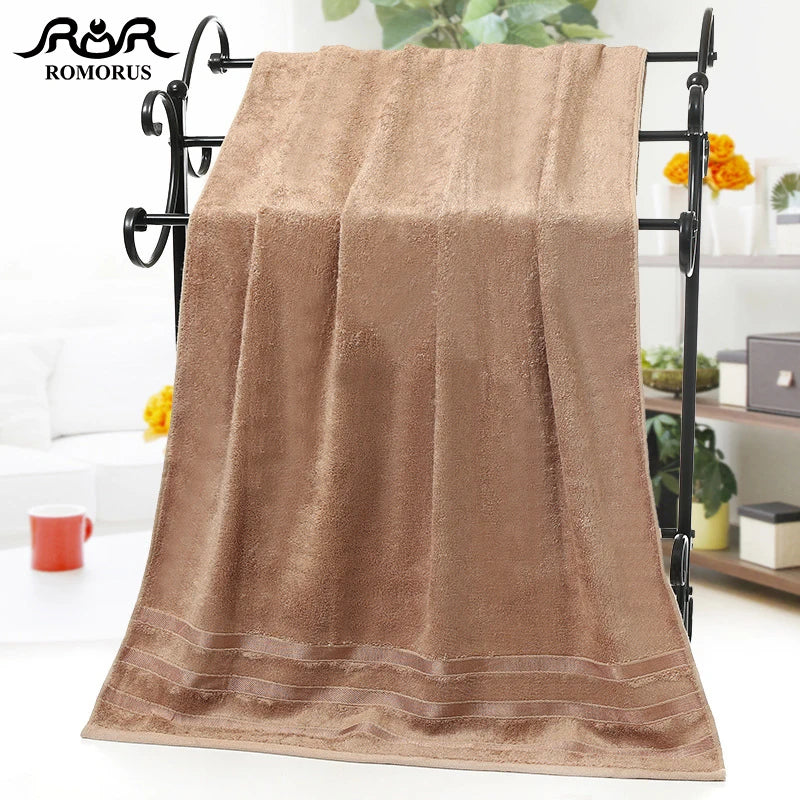 Bamboo Fiber Towels | Purple, Gray, Brown Set