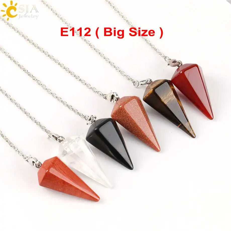 Reiki Pendulum | Small Size, Natural Stone Amulet