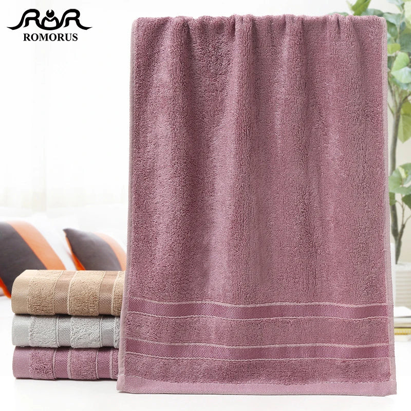 Bamboo Fiber Towels | Purple, Gray, Brown Set