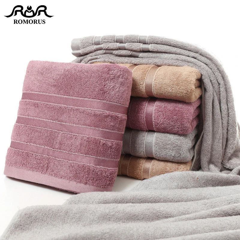 Bamboo Fiber Towels | Purple, Gray, Brown Set