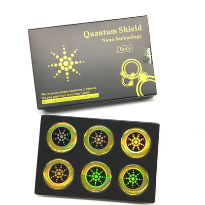 Anti Radiation Stickers | 6pcs for Smartphones & Appliances