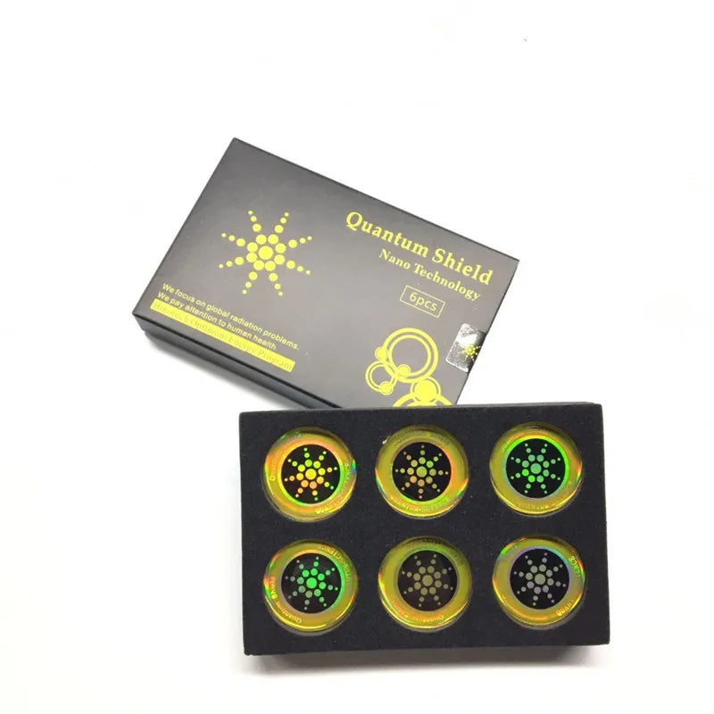 Anti Radiation Stickers | 6pcs for Smartphones & Appliances