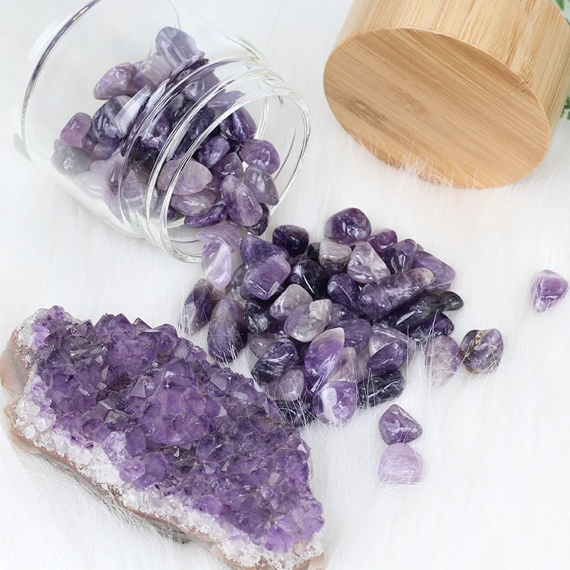 Natural Crystal Quartz Water Bottle Gemstone Glass Elixir Water Bottle Point Gravel Irregular Stone Cup  Christmas Holiday gift