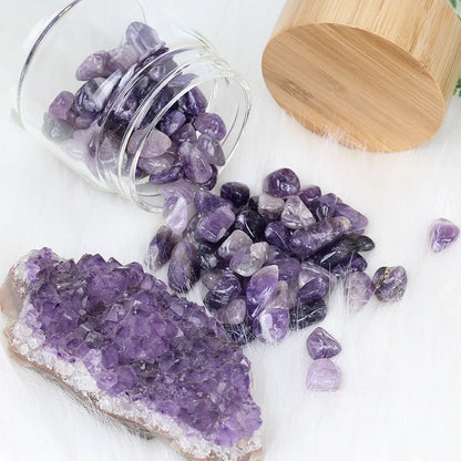 Crystal Quartz Water Bottle | Gemstone Glass Elixir